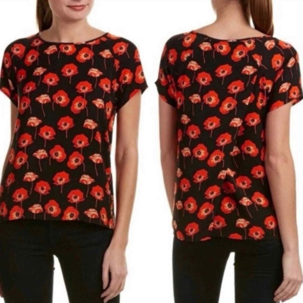 Cabi Flanders Field Floral Blouse Size Xs